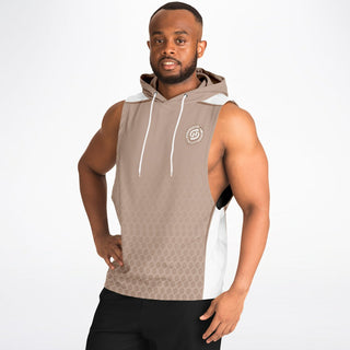 Mens Drop Armhole Hoodie - Taupe Stone - Synergetic Heroes