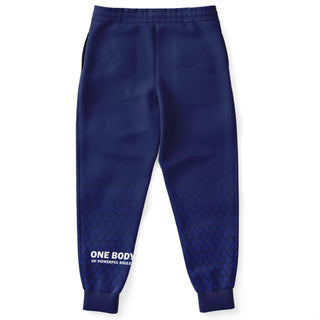 Mens Lettered Jogger - Midnight Blue - Synergetic Heroes