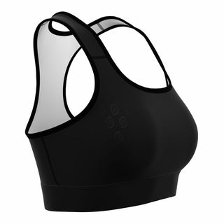 Sports Bra - Obsidian Black - Synergetic Heroes