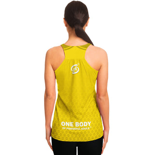 Flowy Racerback Tank Top - Yellow Sun - Synergetic Heroes