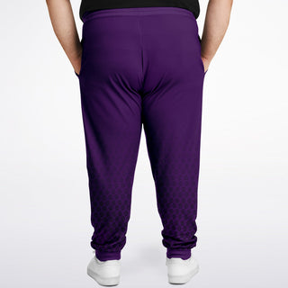 Mens Plus-size Jogger - Purple Shield