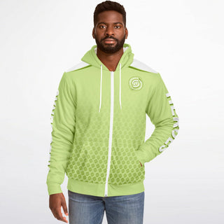 Mens Microfleece Ziphoodie - Harmony Green - Synergetic Heroes