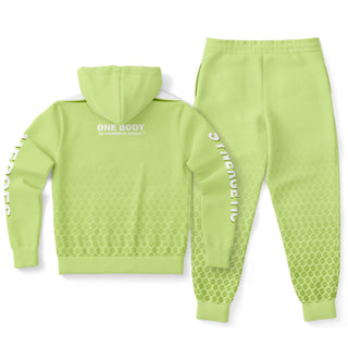 Mens Hoodie & Emblem Jogger - Harmony Green