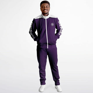 Mens Tracksuit - Purple Shield