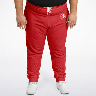 Mens Plus-size Jogger - Fire Red - Synergetic Heroes