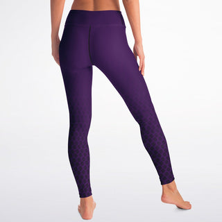 Yoga Leggings - Purple Shield