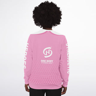 Womens Athletic Sweatshirt - Soft Rose