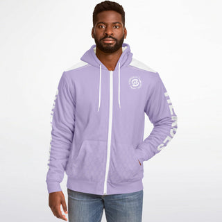 Mens Microfleece Ziphoodie - Lavender Mist - Synergetic Heroes