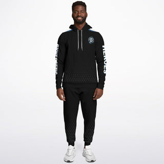 Mens Hoodie & Jogger - Obsidian Black - Synergetic Heroes