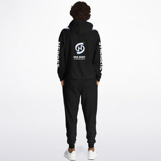 Mens Hoodie & Jogger - Obsidian Black - Synergetic Heroes