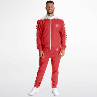 Mens Tracksuit - Fire Red