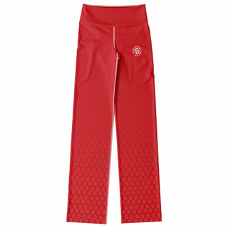 Flare Leggings - Fire Red - Synergetic Heroes