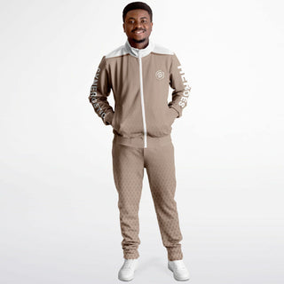 Mens Tracksuit - Taupe Stone