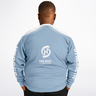 Mens Athletic Plus-size Sweatshirt - Angel Blue