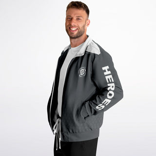 Mens Track Jacket - Shadow Gray - Synergetic Heroes