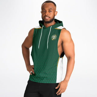 Mens Drop Armhole Hoodie - Emerald Green - Synergetic Heroes