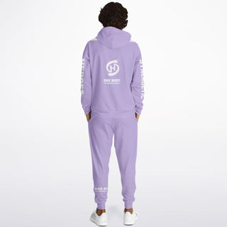 Mens Lettered Hoodie & Jogger - Lavender Mist - Synergetic Heroes