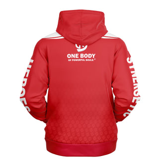 Mens Hoodie - Fire Red