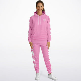 Womens Lettered Hoodie & Jogger - Soft Rose - Synergetic Heroes