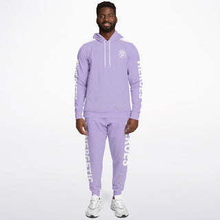 Mens Lettered Hoodie & Jogger - Lavender Mist - Synergetic Heroes