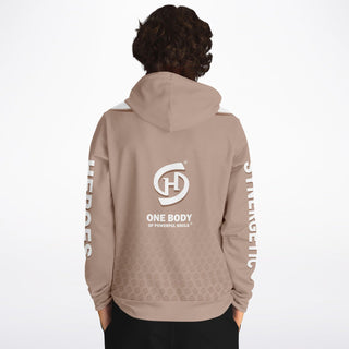 Mens Hoodie - Taupe Stone - Synergetic Heroes