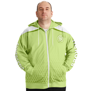 Mens Plus-size Ziphoodie - Harmony Green - Synergetic Heroes