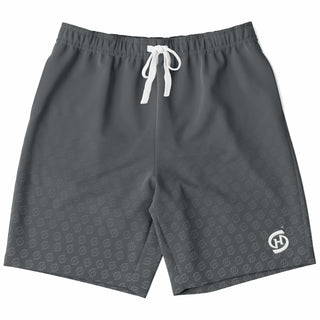 Mens Athletic Long Shorts - Shadow Gray