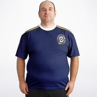 Mens Plus-size T-Shirt - Midnight Blue - Synergetic Heroes