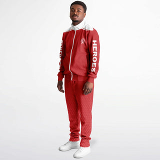 Mens Tracksuit - Fire Red - Synergetic Heroes