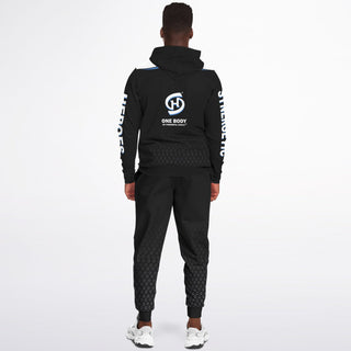 Mens Ziphoodie & Jogger - Obsidian Black - Synergetic Heroes