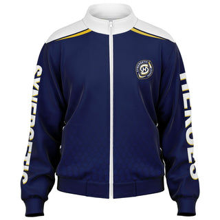 Mens Track Jacket - Midnight Blue - Synergetic Heroes