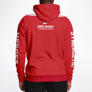 Mens Hoodie - Fire Red