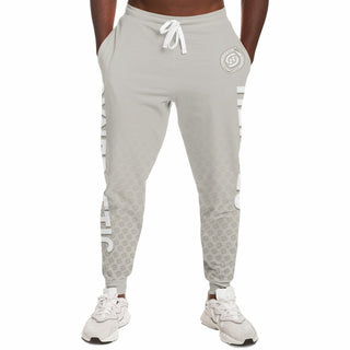 Mens Lettered Jogger - Jade White - Synergetic Heroes