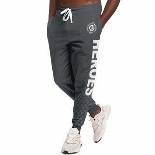 Mens Lettered Jogger - Shadow Gray - Synergetic Heroes