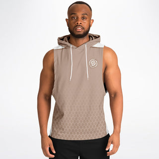 Mens Drop Armhole Hoodie - Taupe Stone - Synergetic Heroes