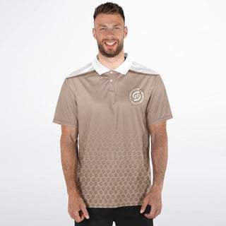 Mens Polo Shirt - Taupe Stone - Synergetic Heroes