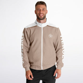 Mens Track Jacket - Taupe Stone