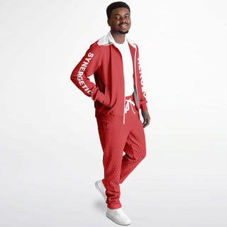 Mens Tracksuit - Fire Red