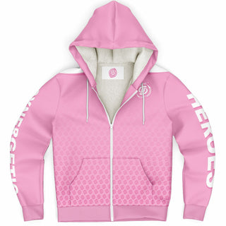 Womens Microfleece Ziphoodie - Soft Rose - Synergetic Heroes