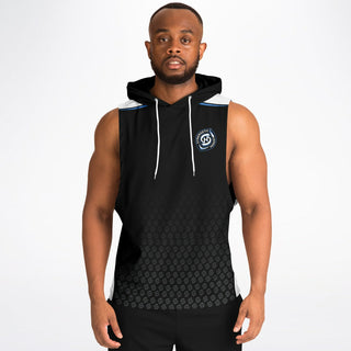 Mens Drop Armhole Hoodie - Obsidian Black - Synergetic Heroes