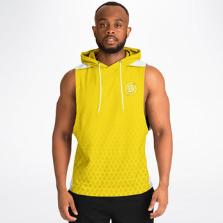 Mens Drop Armhole Hoodie - Yellow Sun - Synergetic Heroes