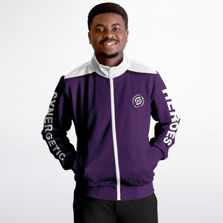 Mens Track Jacket - Purple Shield