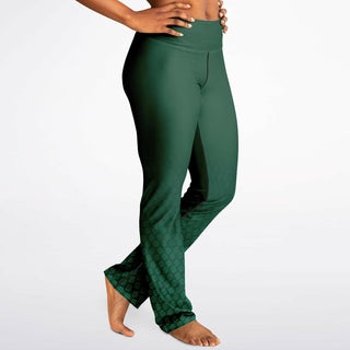 Flare Leggings - Emerald Green - Synergetic Heroes