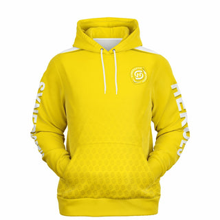 Mens Hoodie - Yellow Sun