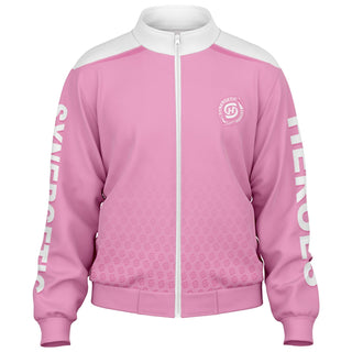 Womens Track Jacket - Soft Rose - Synergetic Heroes