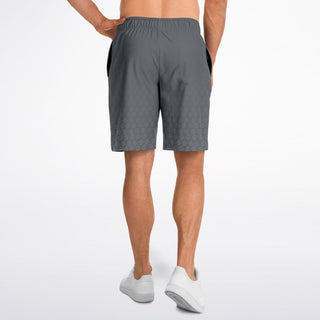 Mens Athletic Long Shorts - Shadow Gray