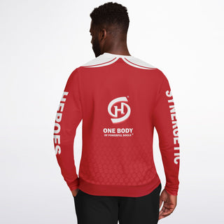 Mens Athletic Sweatshirt - Fire Red