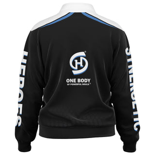 Mens Track Jacket - Obsidian Black - Synergetic Heroes