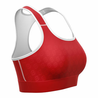 Sports Bra - Fire Red - Synergetic Heroes