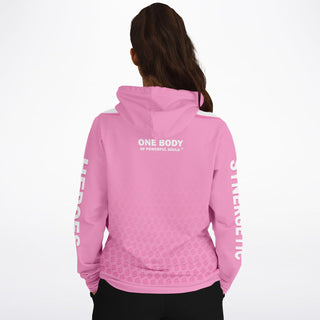 Womens Hoodie - Soft Rose